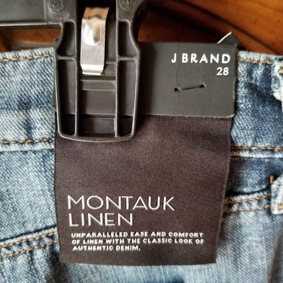 J Brand Glenn Westerly Montauk Linen Blend Extra Flare Bootcut jeans Brand NWT - Picture 3 of 6